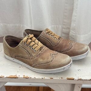 Classic Brown Men's Bed Stu leather wingtip Oxford Shoes
